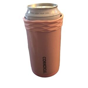 Corkcicle Can Cooler With Bottle Adapter Twist Cooling Base Pink LK New